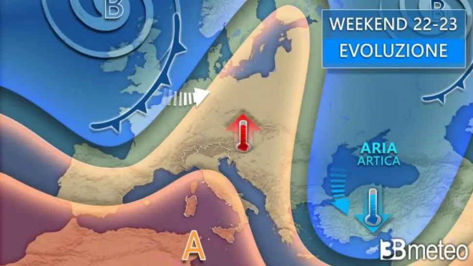 Le previsioni secondo 3Bmeteo
