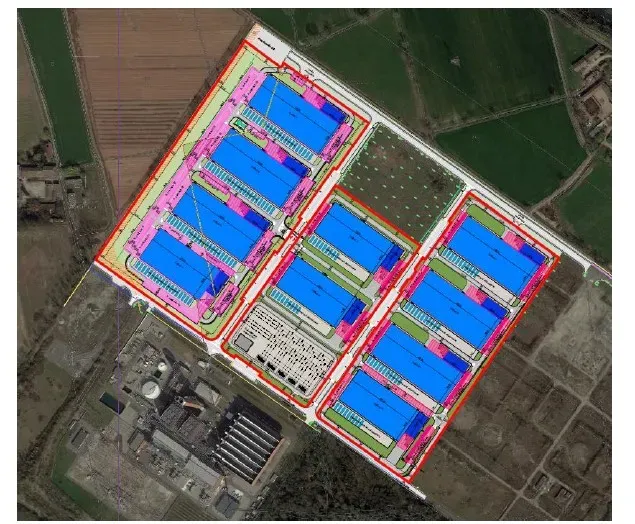 Il rendering del Data Center di Turano Bertonico