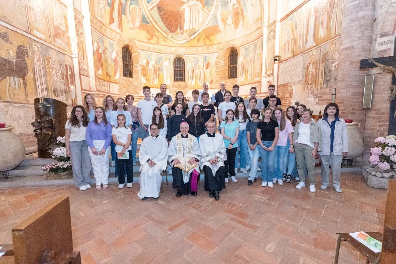 Professione di fede dei 14enni, gli incontro con il Vescovo a Lodi Vecchio 1 giugno 2025