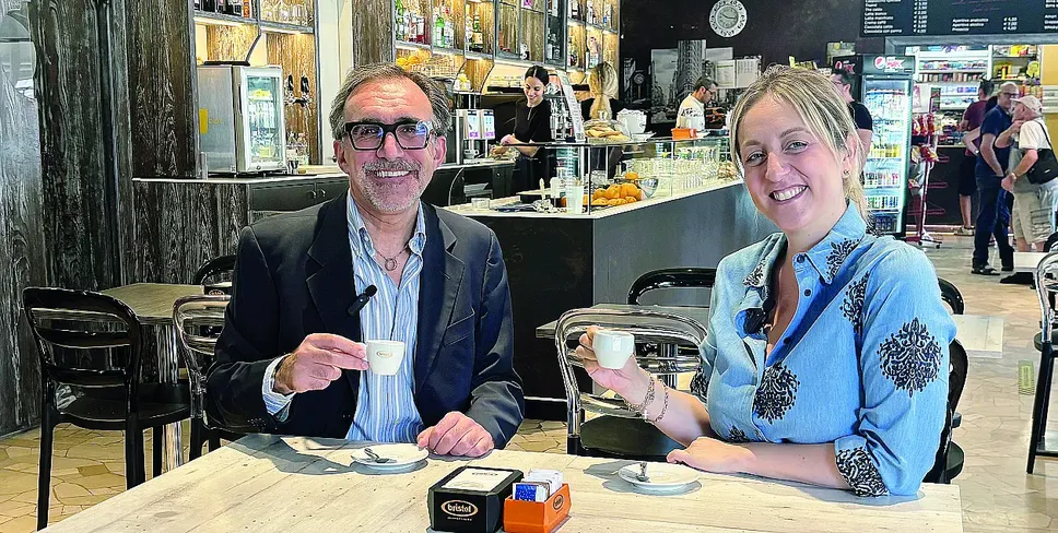 Il sindaco Lorenzo Miglioli con la giornalista del «Cittadino» Eleonora Marino Il sindaco Lorenzo Miglioli con la giornalista del «Cittadino» Eleonora Marino