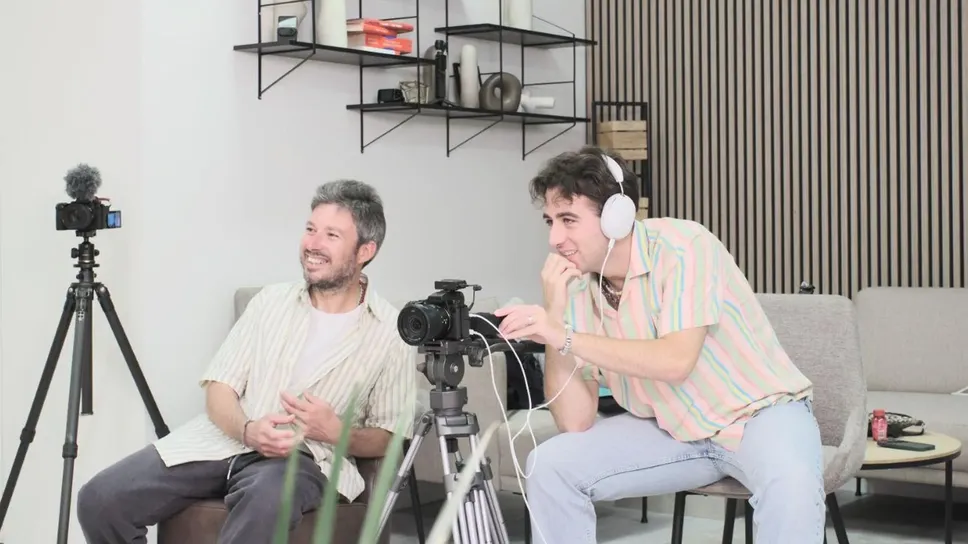 Mauro Medaglia di Vidardo, ideatore e autore del podcast, e Pietro Berti di Borghetto, direttore artistico Mauro Medaglia di Vidardo, ideatore e autore del podcast, e Pietro Berti di Borghetto, direttore artistico