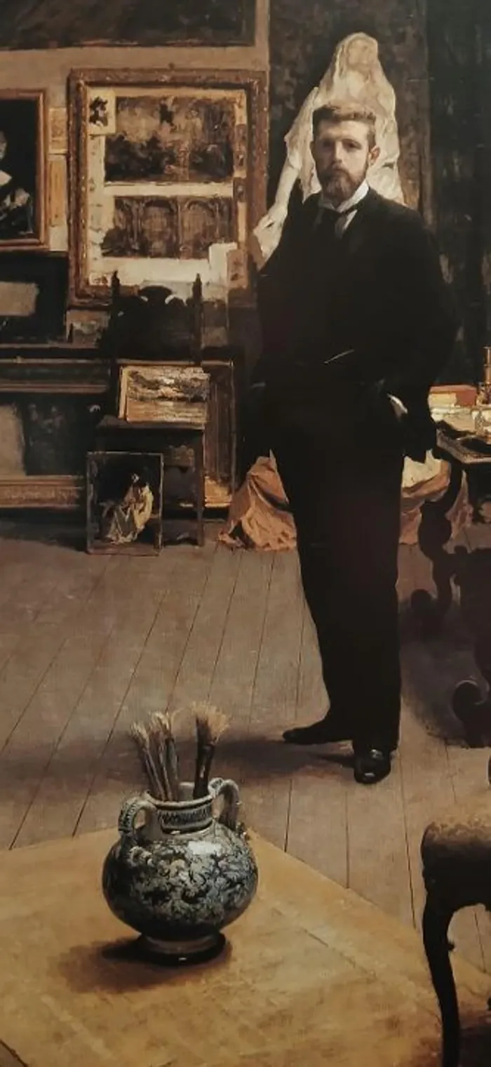 L’“Autoritratto nello studio”  di Giorgio Belloni