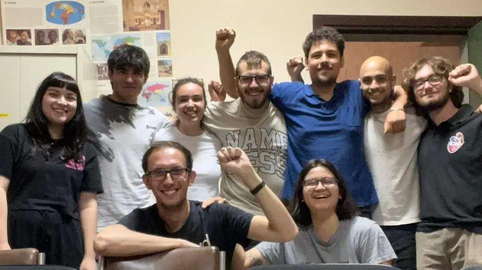 Il gruppo dei giovani volontari