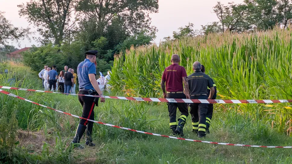 La scena del ritrovamento del cadavere La scena del ritrovamento del cadavere