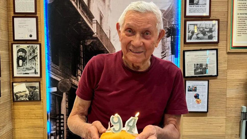 Il re dei panzerotti festeggia il suo 94esimo compleanno