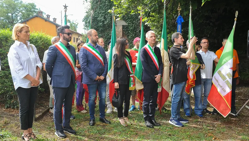 La commemorazione dei martiri di Merlino, di Villa Pompeiana e della cascina Cagnola di Galgagnano, foto Ribolini La commemorazione dei martiri di Merlino, di Villa Pompeiana e della cascina Cagnola di Galgagnano, foto Ribolini