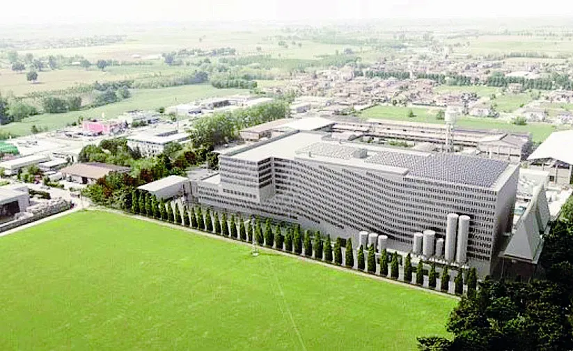 Il rendering dell’impianto dell’inceneritore di Ecowatt a Castiraga Vidardo