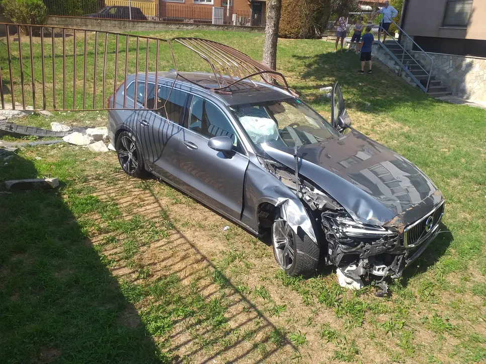 La scena dell’incidente di Melegnano La scena dell’incidente di Melegnano