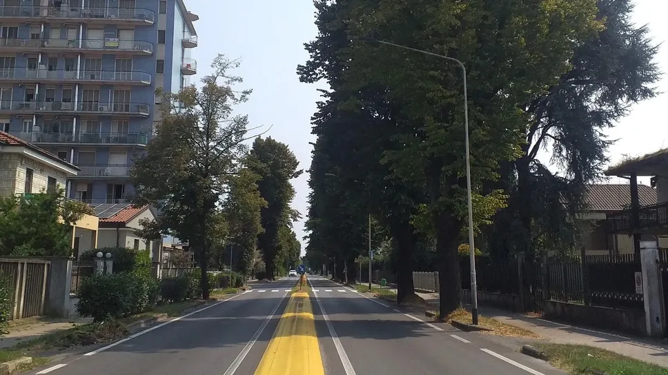 Uno scorcio di viale della Repubblica