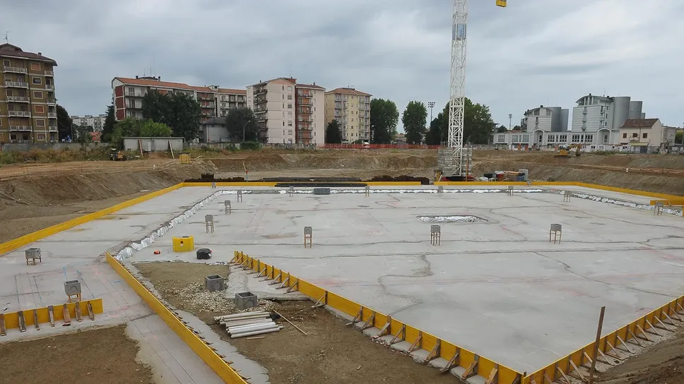 Il cantiere nell’area ex Abb (RIbolini) Il cantiere nell’area ex Abb (RIbolini)