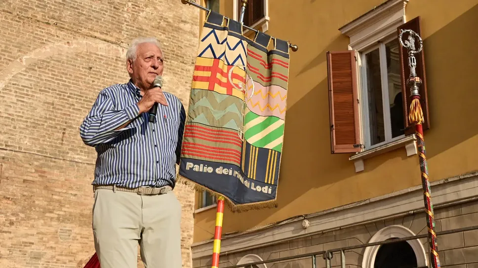 Gigi Bisleri in occasione del Palio di Lodi