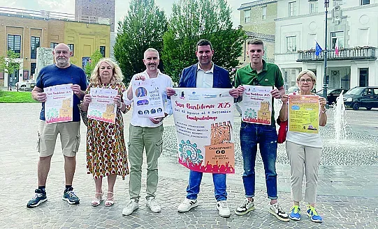 Da sinistra Ganassali, Braguti, Tedesi, Delmiglio, Vanelli e Sfolcini