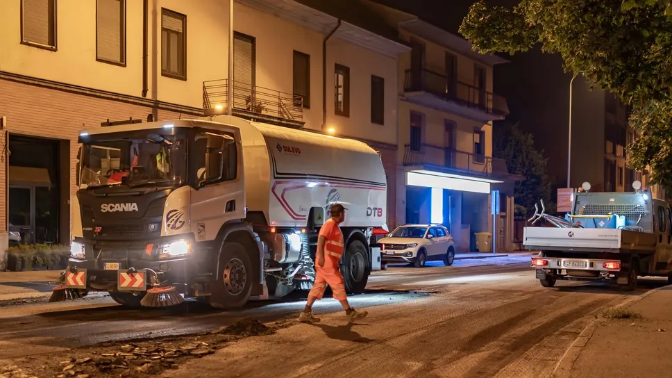 I lavori in viale Agnelli I lavori in viale Agnelli