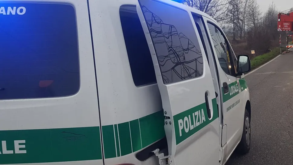 Un mezzo della polizia locale