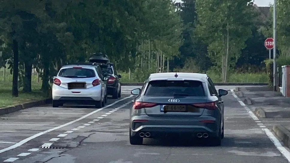 L’Audi A3 dei truffatori L’Audi A3 dei truffatori