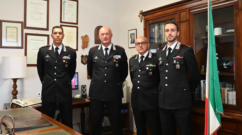 La presentazione del nuovo comandante del nucleo radiomobile di Lodi