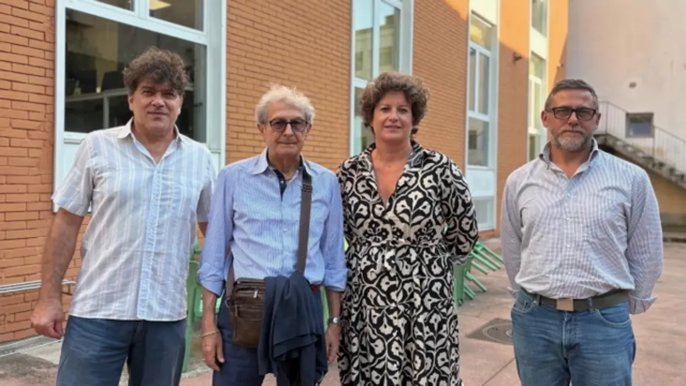 Da sinistra a destra: Francesco Gatti (vicepresidente Cooperativa Il Melograno), Gianfranco Battioni (presidente Cooperativa Reduci Paullo), Rossella Pesenti (presidente Cooperativa Il Melograno), Paolo Caironi (vicepresidente Cooperativa Reduci Paullo) (foto Cuti)