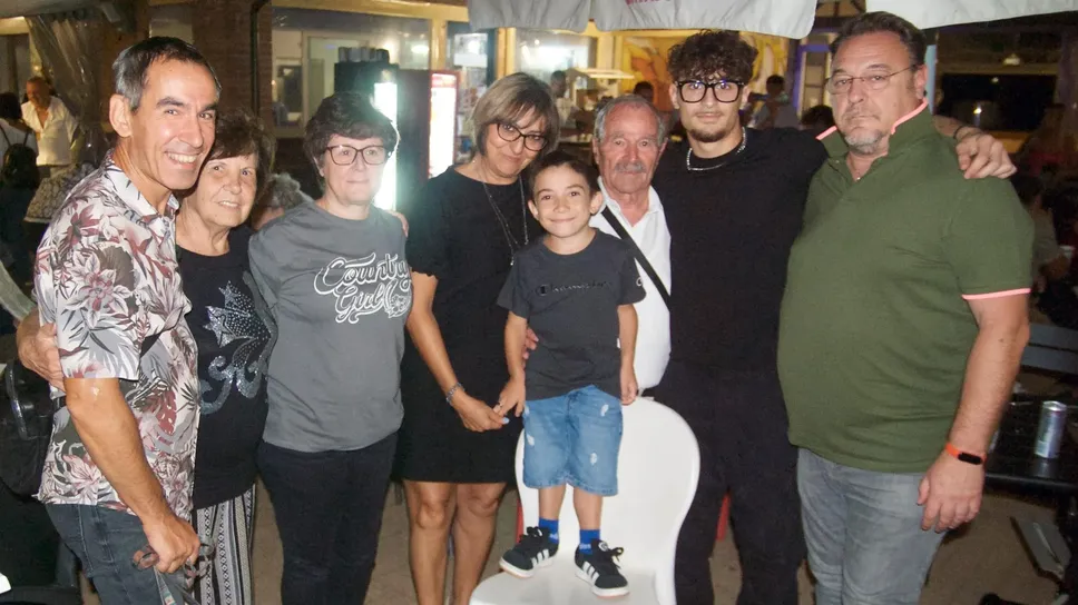 Un momento dei festeggiamenti a Federico Uccheddu, Un momento dei festeggiamenti a Federico Uccheddu,