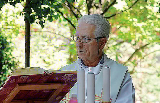 Don Franco Gasparini, per 11 anni cappellano a Santa Chiara