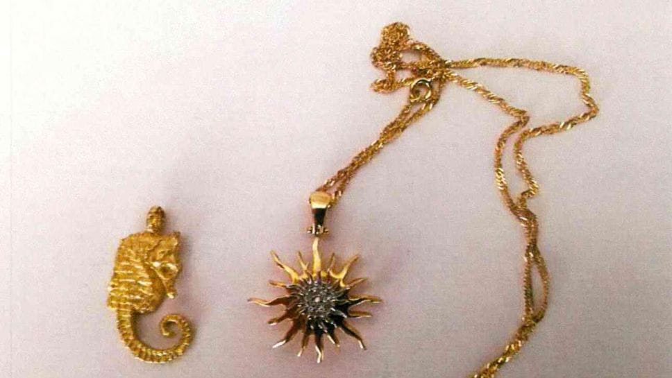 Gioielli recuperati durante indagini