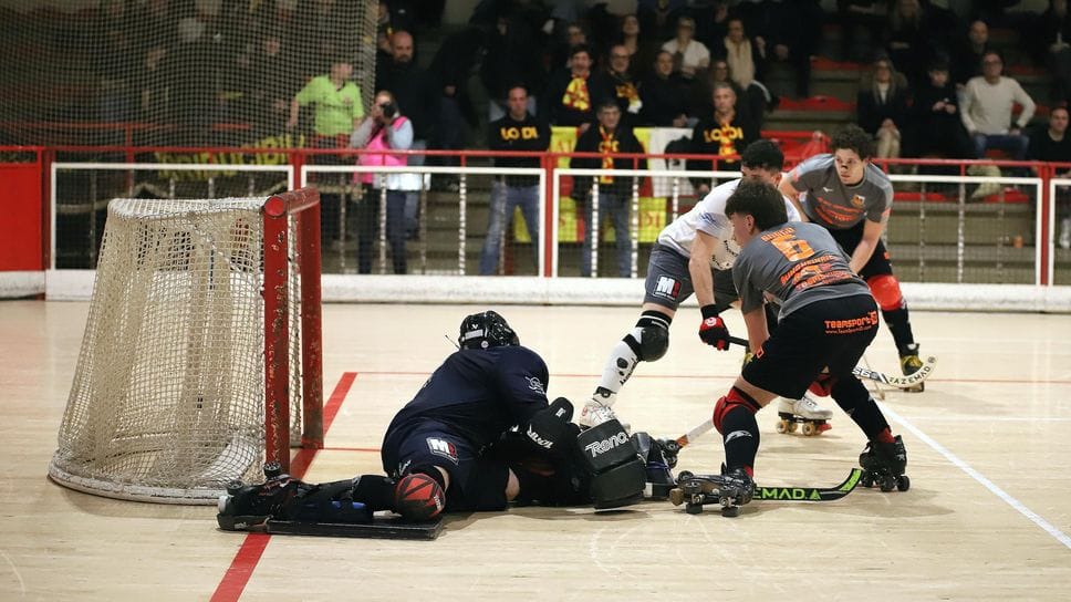Borgo segna il gol del 6-3 con il Breganze. Foto Vanelli
