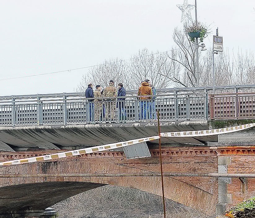 Il sopralluogo del 10° Reggimento Genio Guastatori di Cremona sul ponte