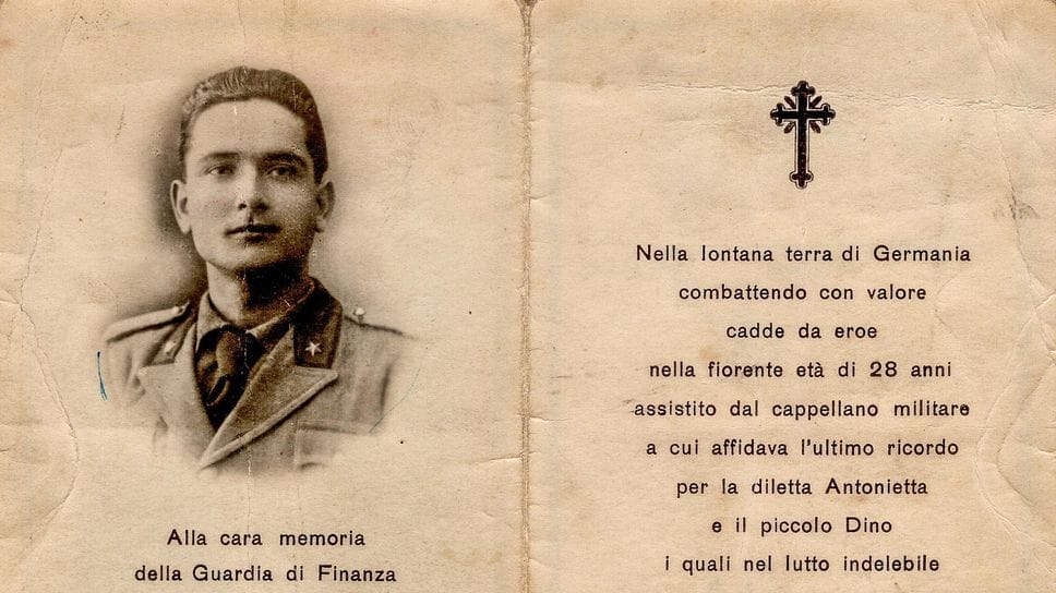 A sinistra il ricordo della stragica scomparsa del finanziere Enrico Paolini