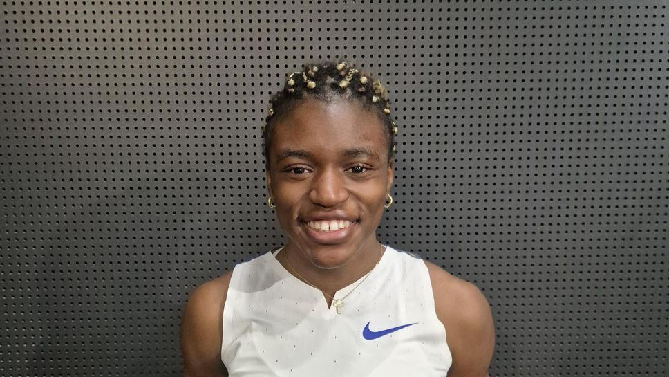 Kelly Doualla, sprinter santangiolina, prima del Meeting de Paris indoor 2026