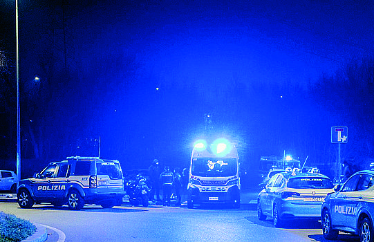 La scena della tragedia. Foto Canali