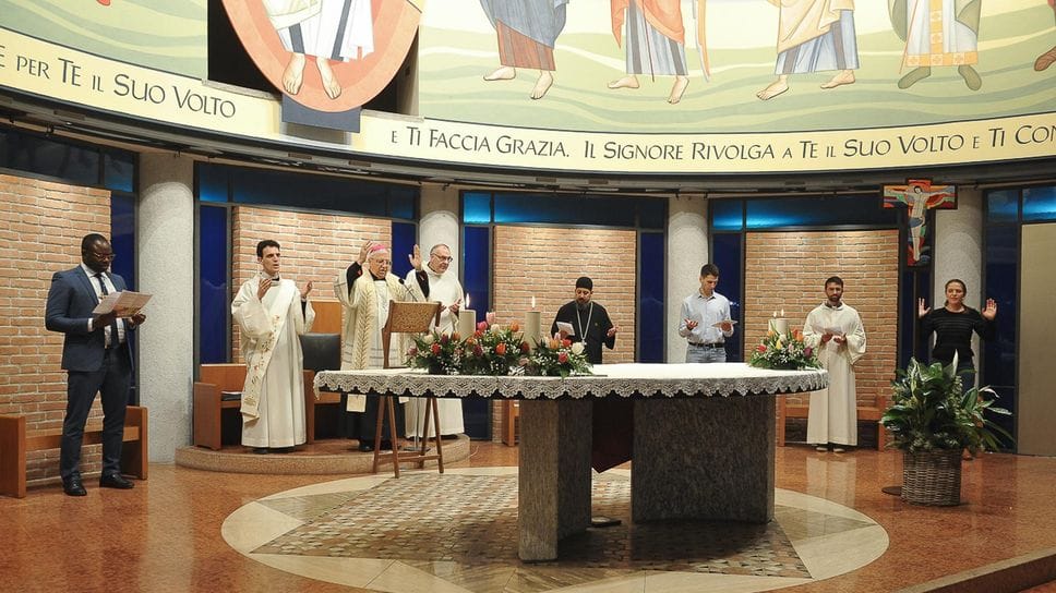 La celebrazione nella chiesa di Sant’Alberto in Lodi per l’unità dei cristiani (foto Ribolini)