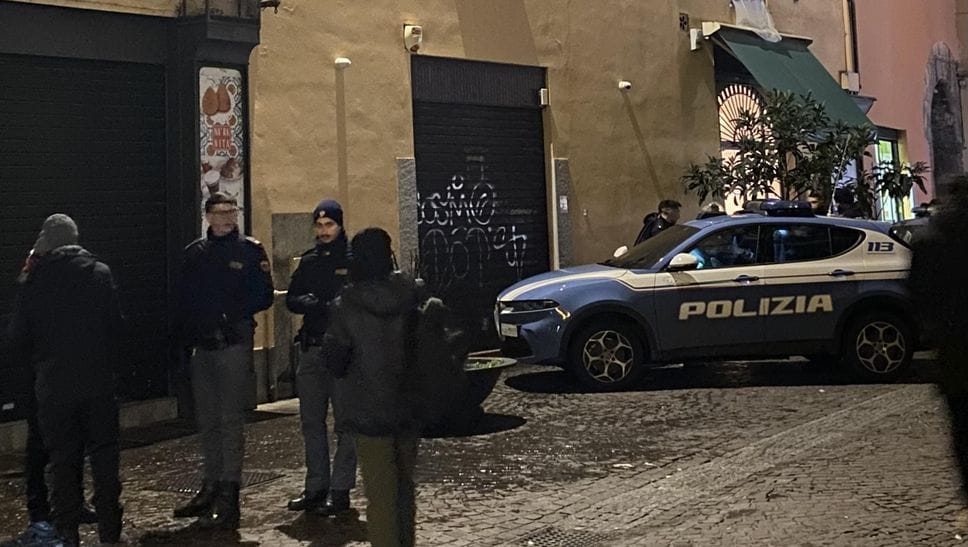 La polizia mercoledì in corso Umberto