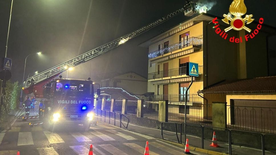 L’intervento dei vigili del fuoco