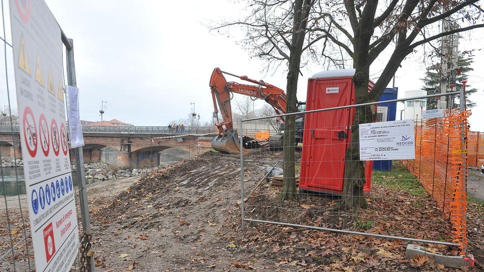 I primi interventi avviati nell’area di cantiere del ponte urbano