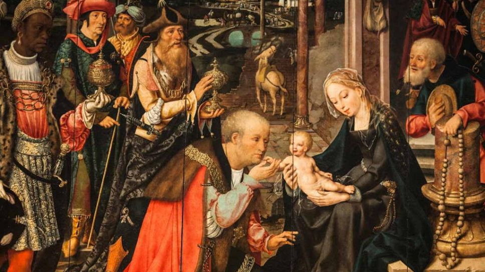 Adorazione dei Magi, opera di Joos van Cleve