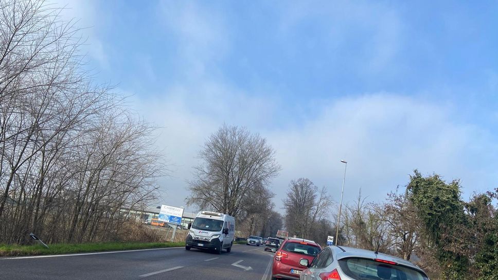 Il traffico bloccato