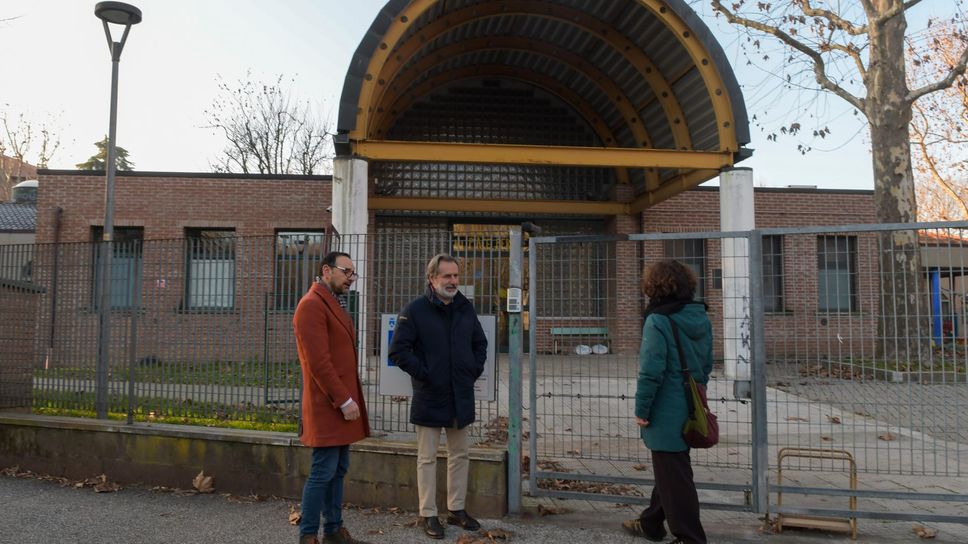 Il sopralluogo del sindaco Francesco Squeri con gli assessori Massimiliano Mistretta e Valentina Marzani