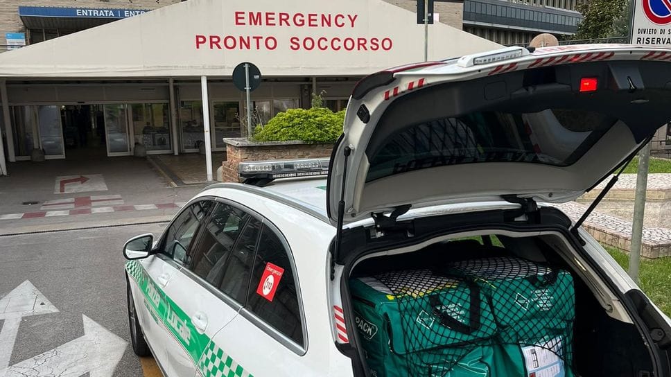 Una corsa nella notte, portati due reni a Padova
