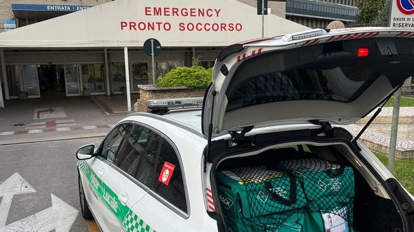 Una corsa nella notte, portati due reni a Padova