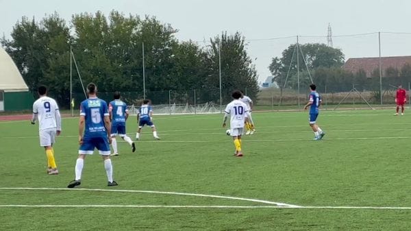 Codogno sconfitto di misura dall’Orceana, un’azione degli azzurri