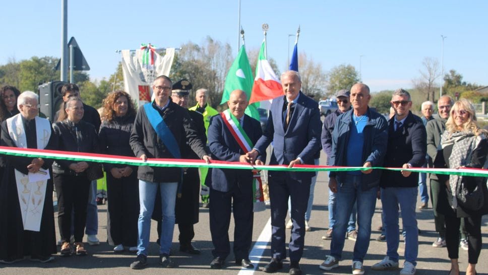Inaugurata a Casalle Landi la variante di via Gerre