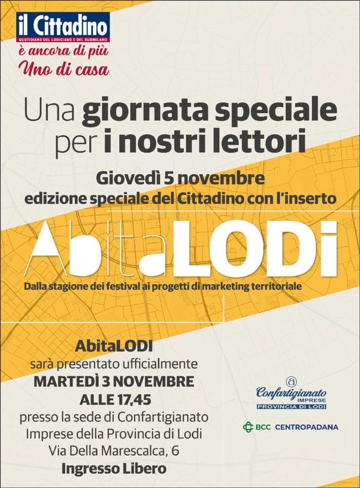 Il racconto del territorio attraverso AbitaLODI: l’evento pubblico e l’inserto