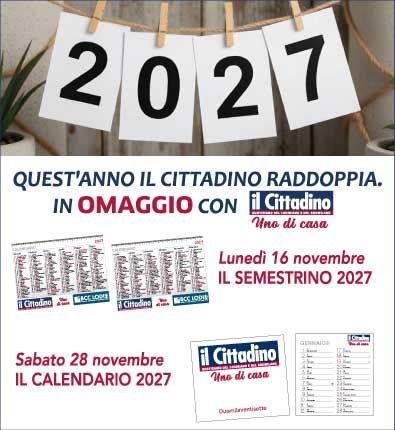 Arrivano i calendari 2027 de “il Cittadino”