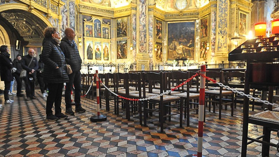 Visitatori nel Tempio civico dell’Incoronata