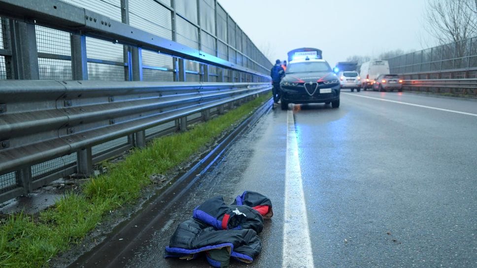 Il luogo del tragico investimento (Canali)