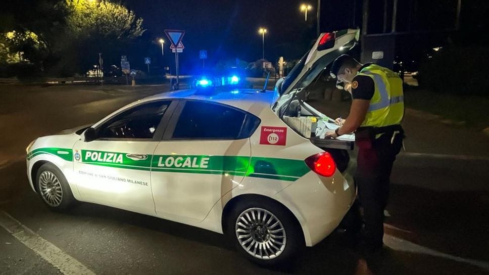 La polizia locale di San Giuliano Milanese