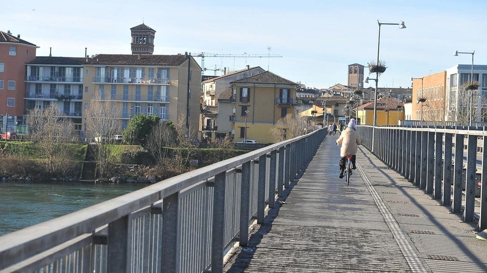 Il ponte sul fiume Adda a Lodi