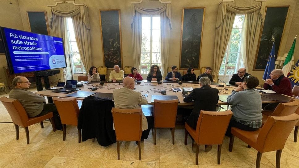 Il tavolo della Città Metropolitana con le delegazioni di Mediglia, Tribiano e Pantigliate