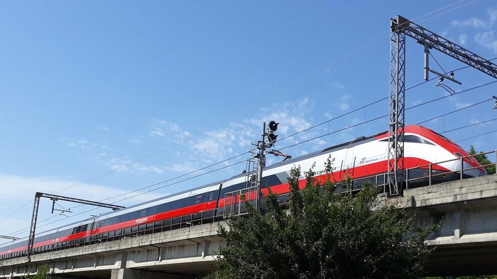 Un Frecciarossa a Melegnano
