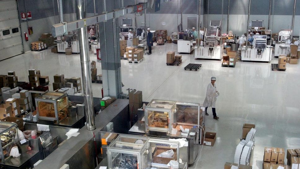 L’interno della Intercos (archivio)