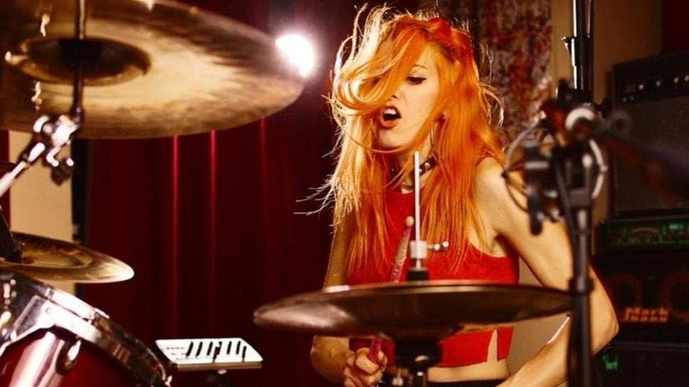 Federica Rossi batterista delle Bambole di Pezza